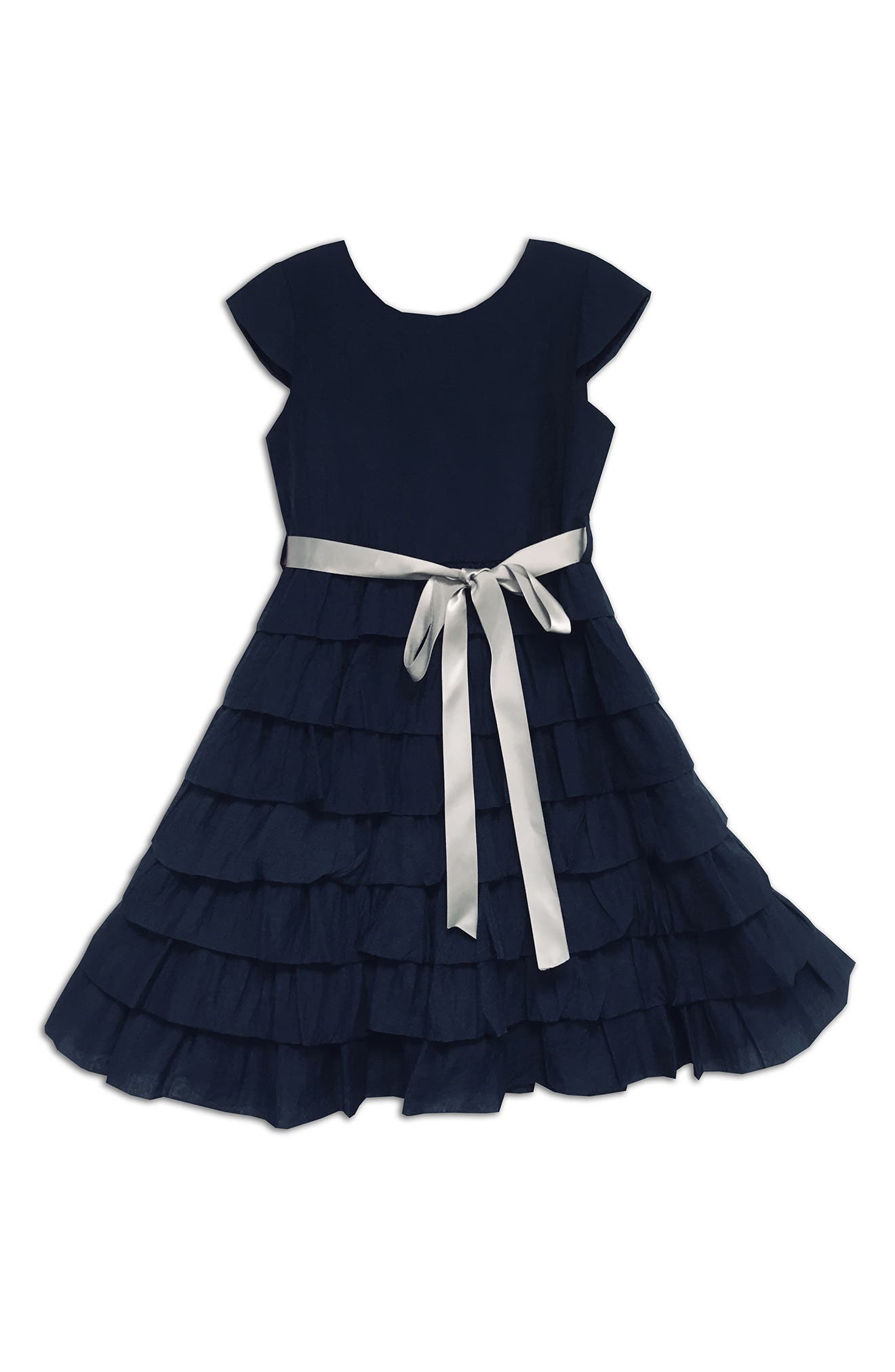 Kids' Tiered Ruffle Dress with Bow