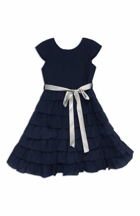 Kids' Tiered Ruffle Dress with Bow