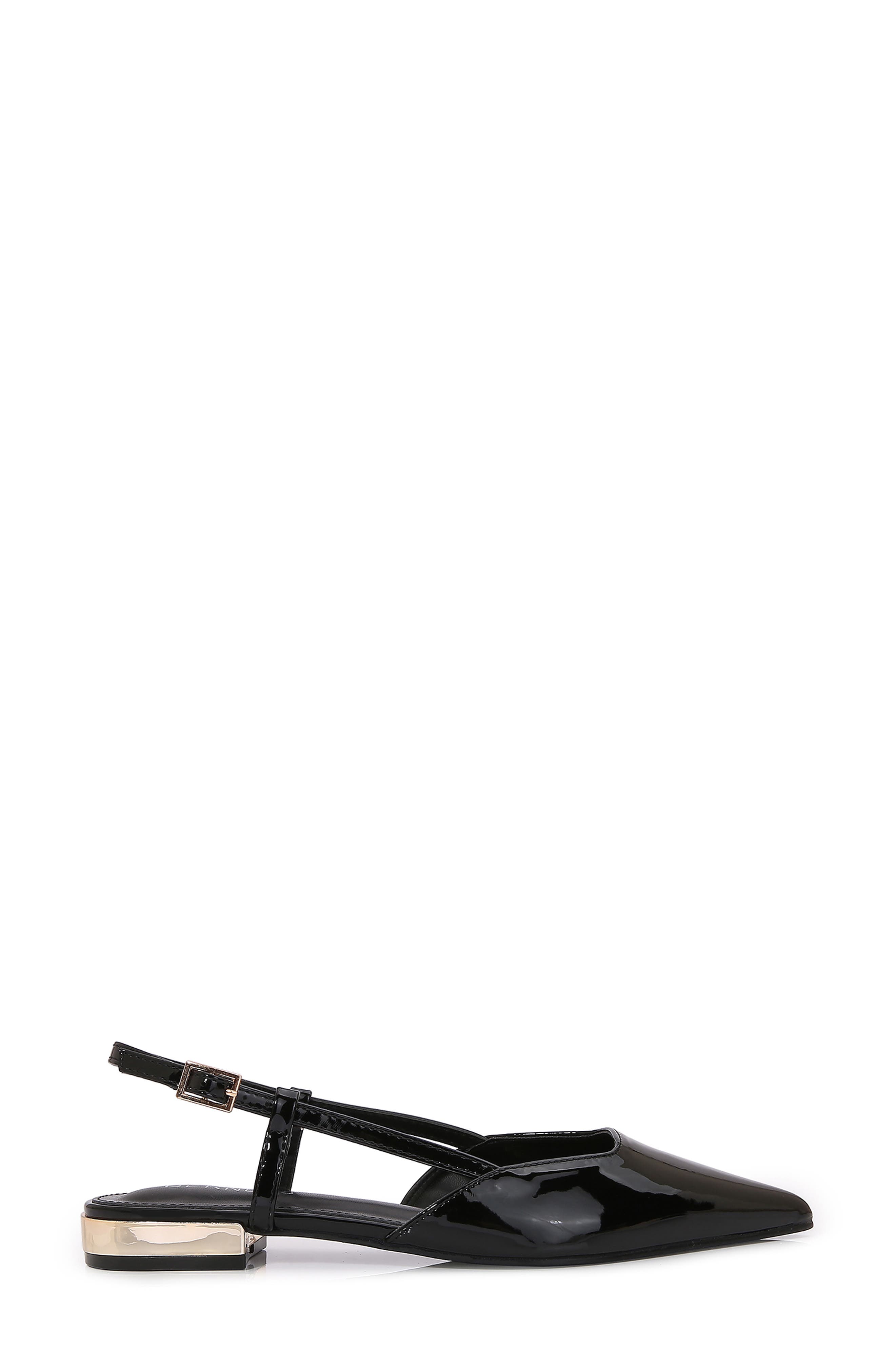 BERNESS Cass Pointed Toe Flat, Alternate, color, Black