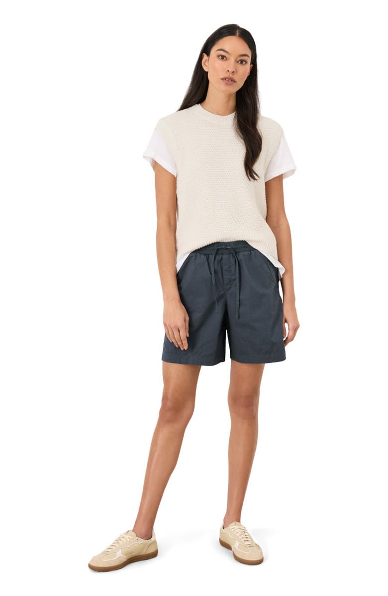 Pact Organic Cotton Stretch Poplin Short, Main, color, Steel Blue