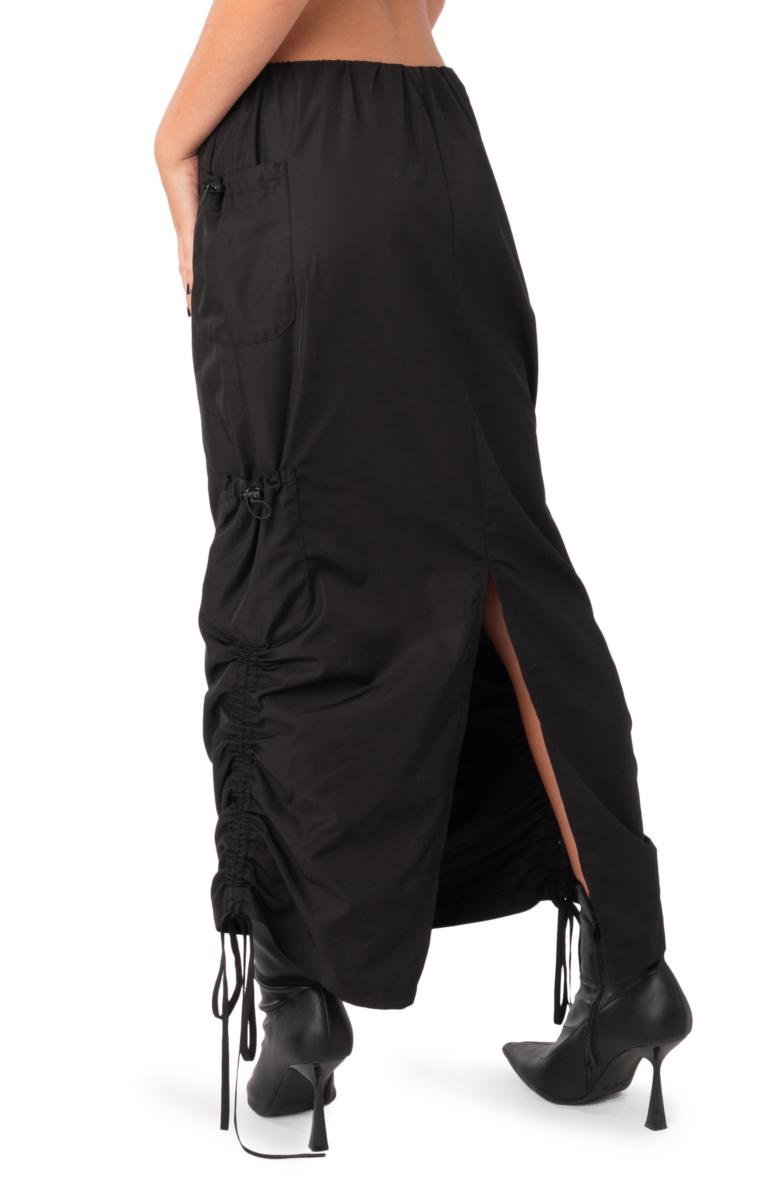 Nylon Cargo Maxi Skirt - image 2