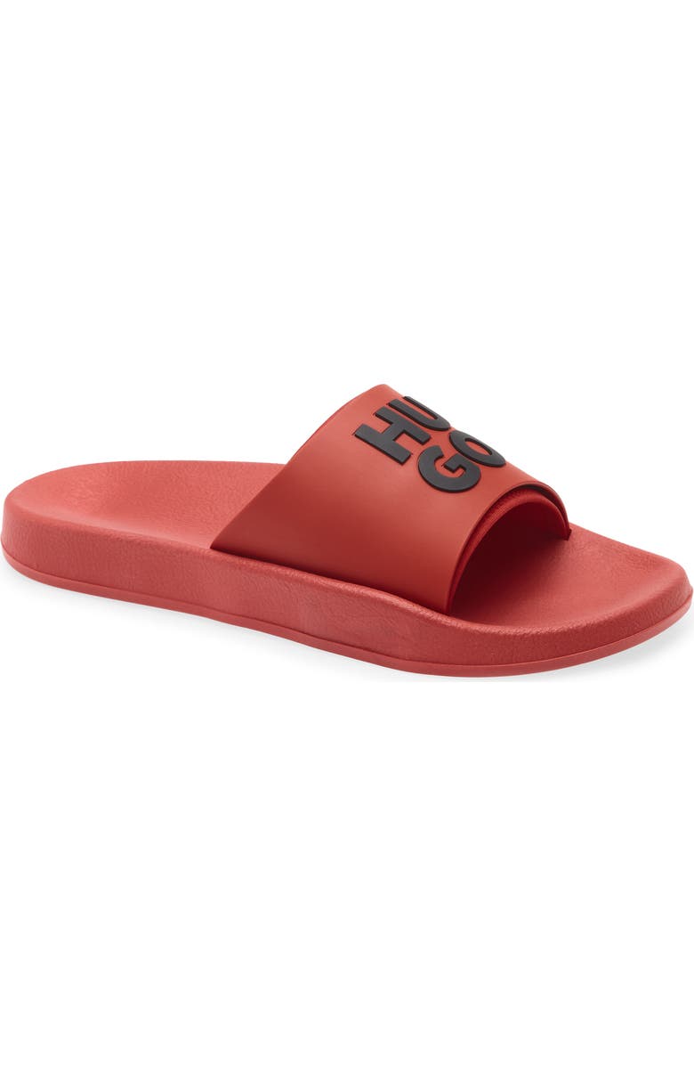 BOSS Nil Slide Sandal, Main, color, Red