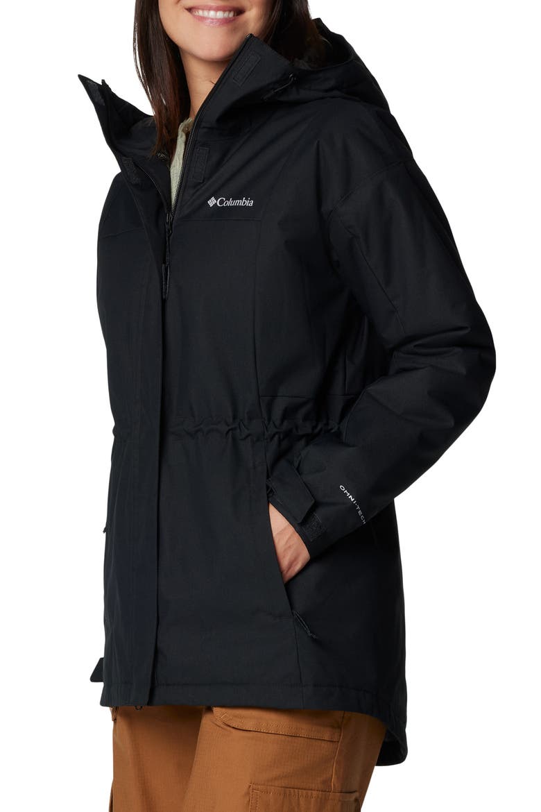 Hikebound™ II Long Insulated Rain Jacket, Alternate, color, BLACK