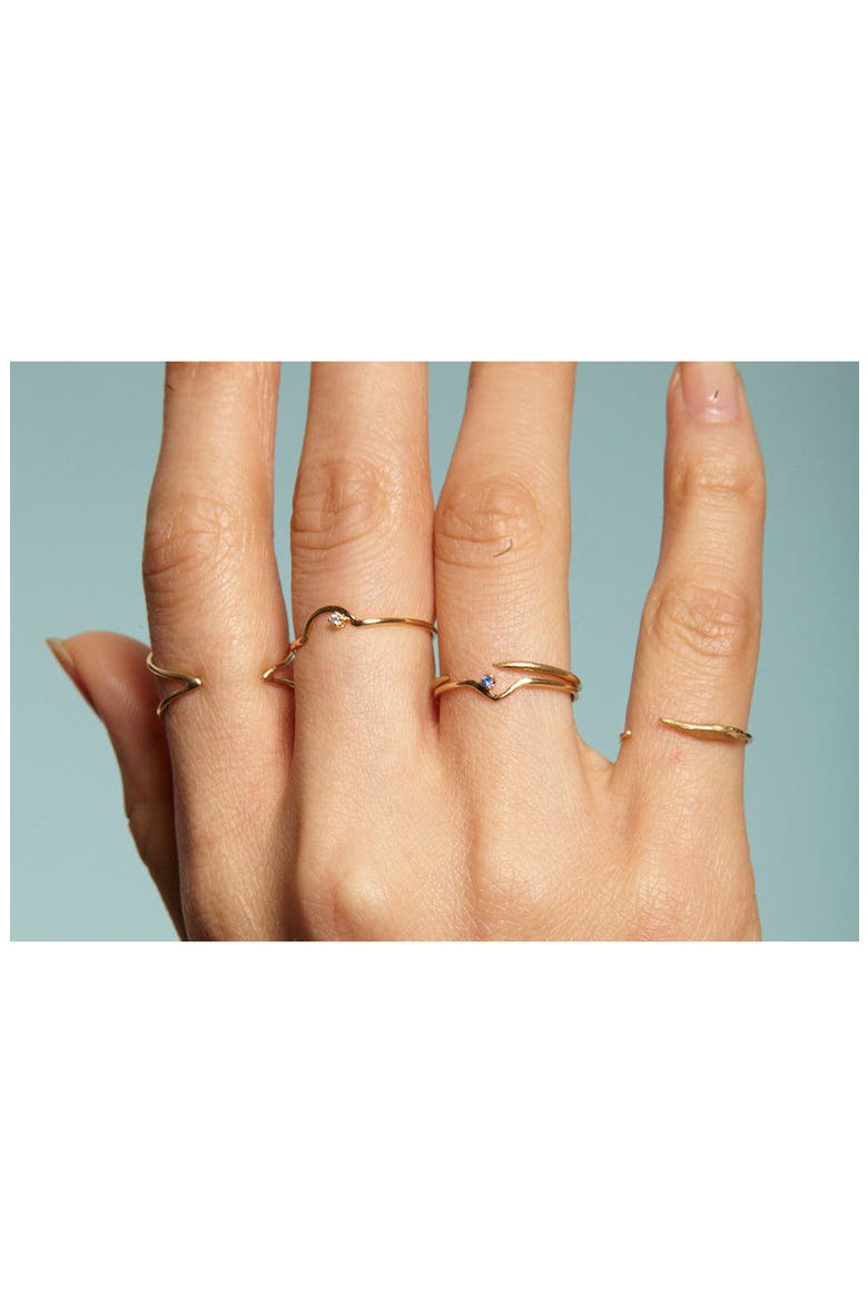 Arc Lineage Ring, Alternate, color, WHITE DIAMOND/ STERLING SILVER