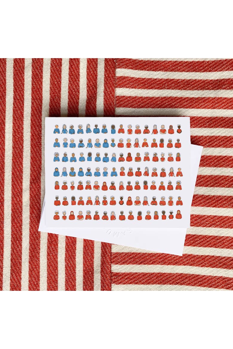 Flag Greeting Card Pack (3ct) "USA People Flag", Alternate, color, Multi-Pack