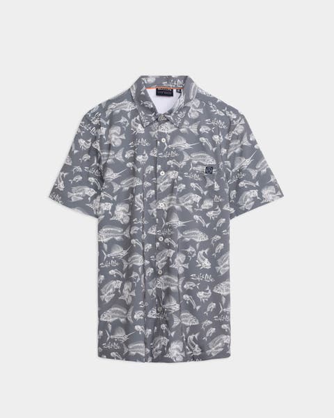 Fish N Bones 2.0 Performance Woven Shirt