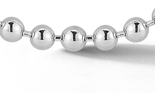 Yield Of Men Sterling Silver Ball Chain Necklace In Silver