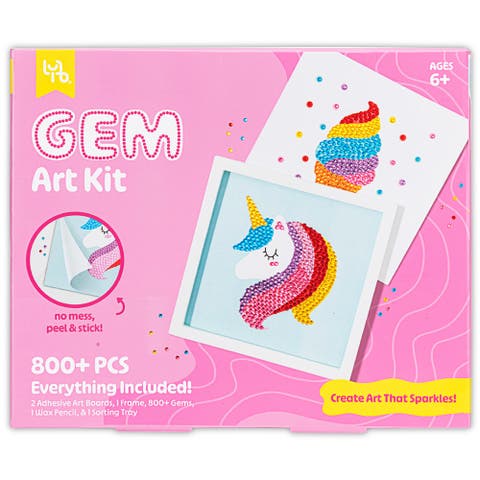 Bicycle Ice Cream & Unicorn Gem Art Kit 800+ Pc Set,6+