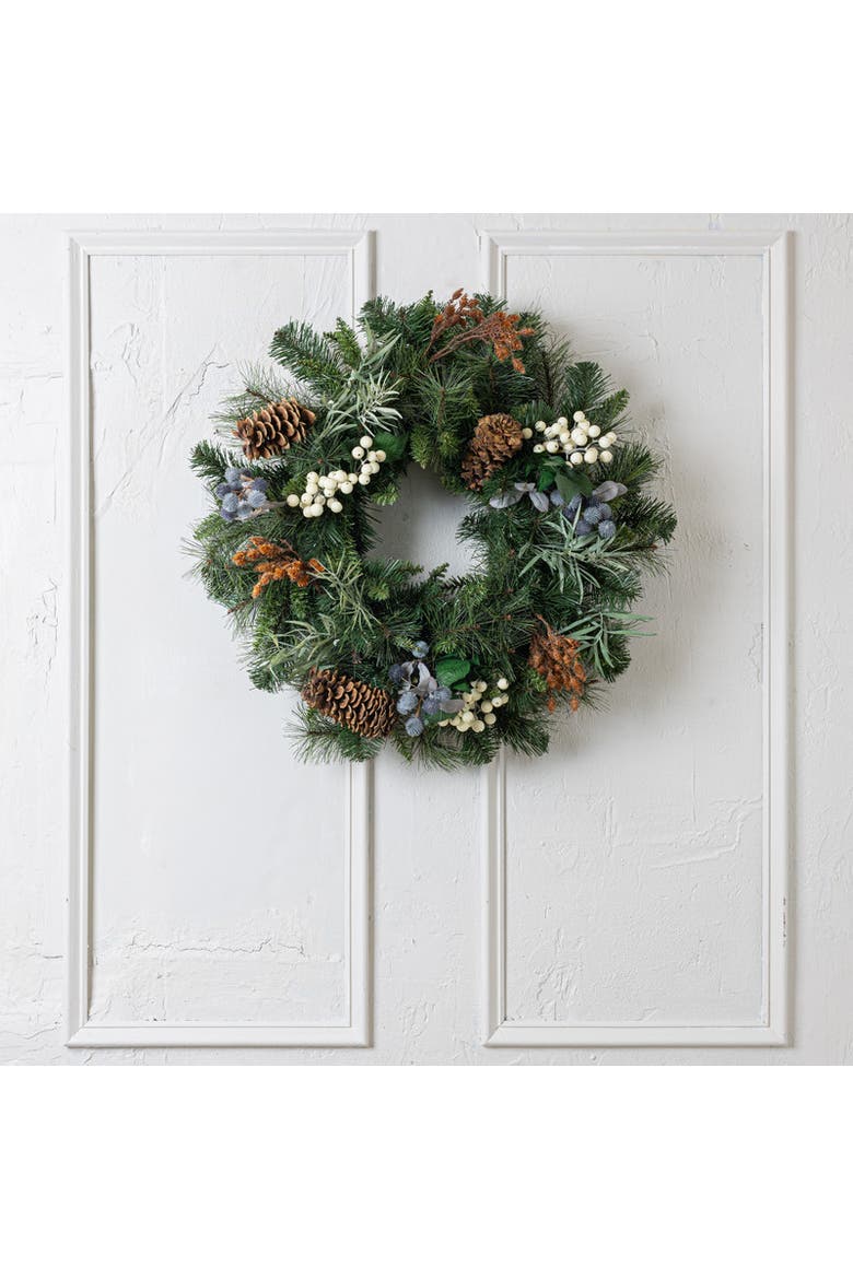 Rudolph Holiday Wreath, Main, color, Green
