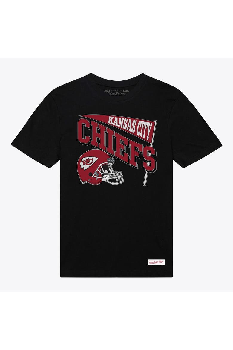 Women's Mitchell & Ness  Black Kansas City Chiefs Team Dynamic Boyfriend T-Shirt, Alternate, color, Black