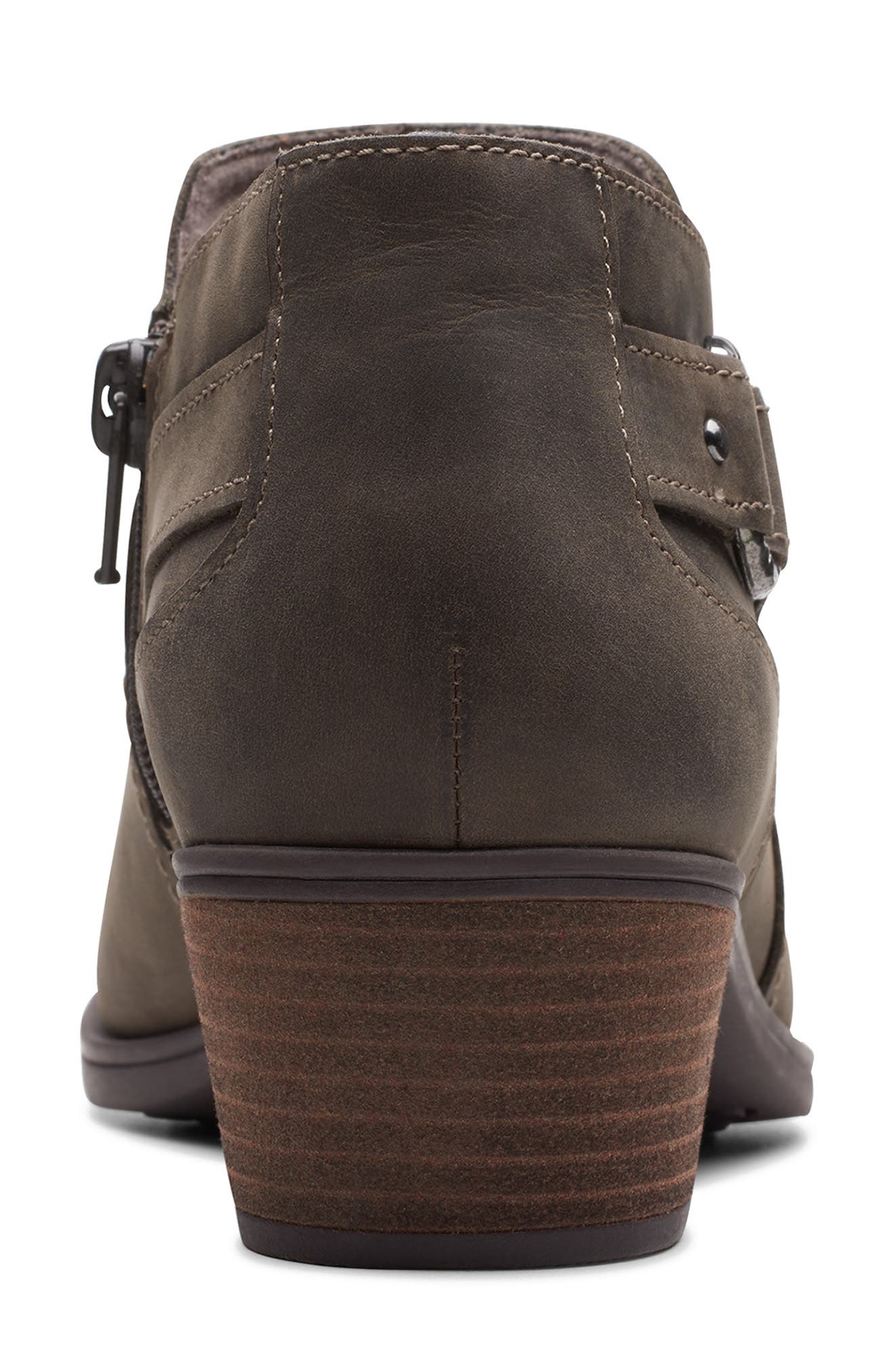 Clarks<sup>®</sup> Charlton Grace Ankle Boot, Alternate, color, Taupe Oily Lea