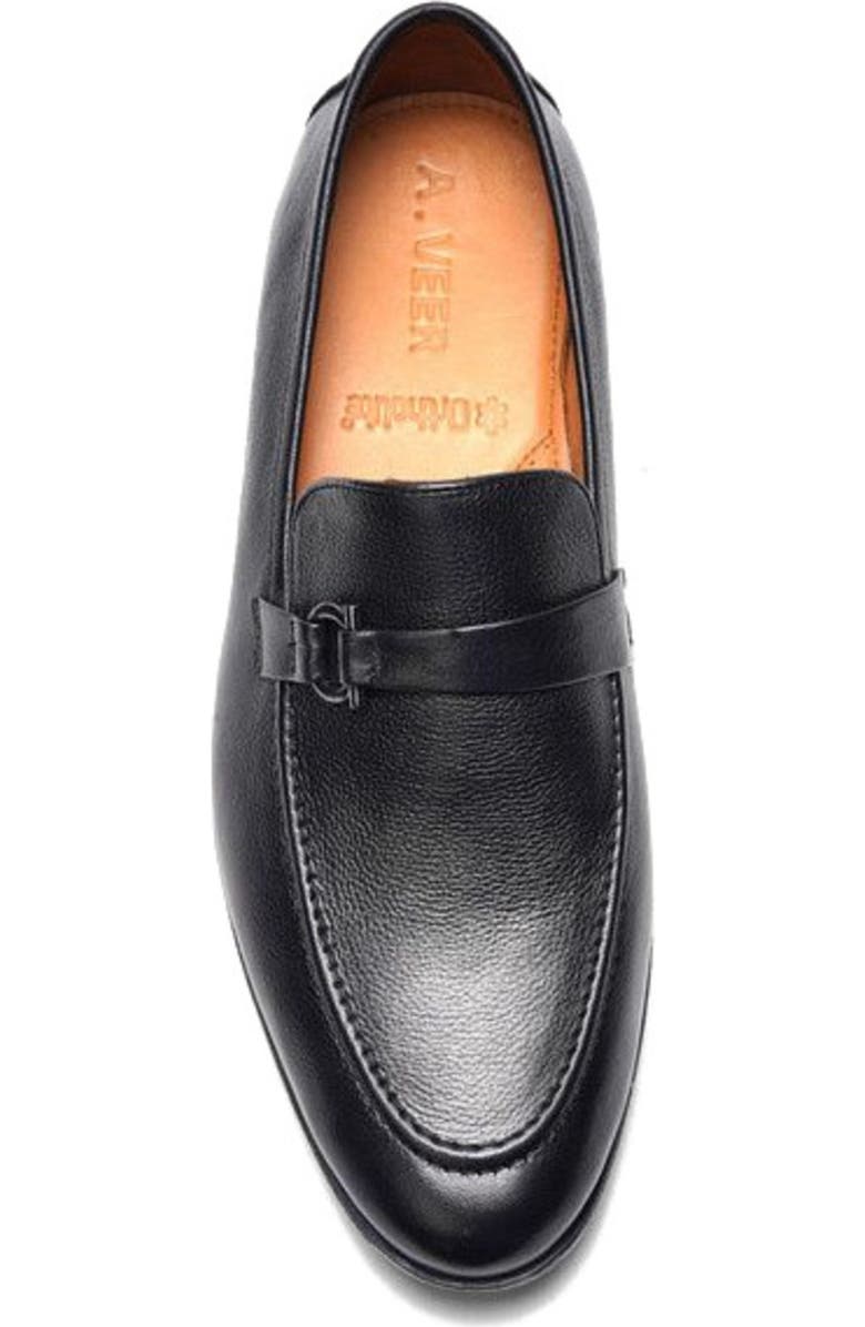 A. Veer Astor Loafer, Alternate, color, Black Leather