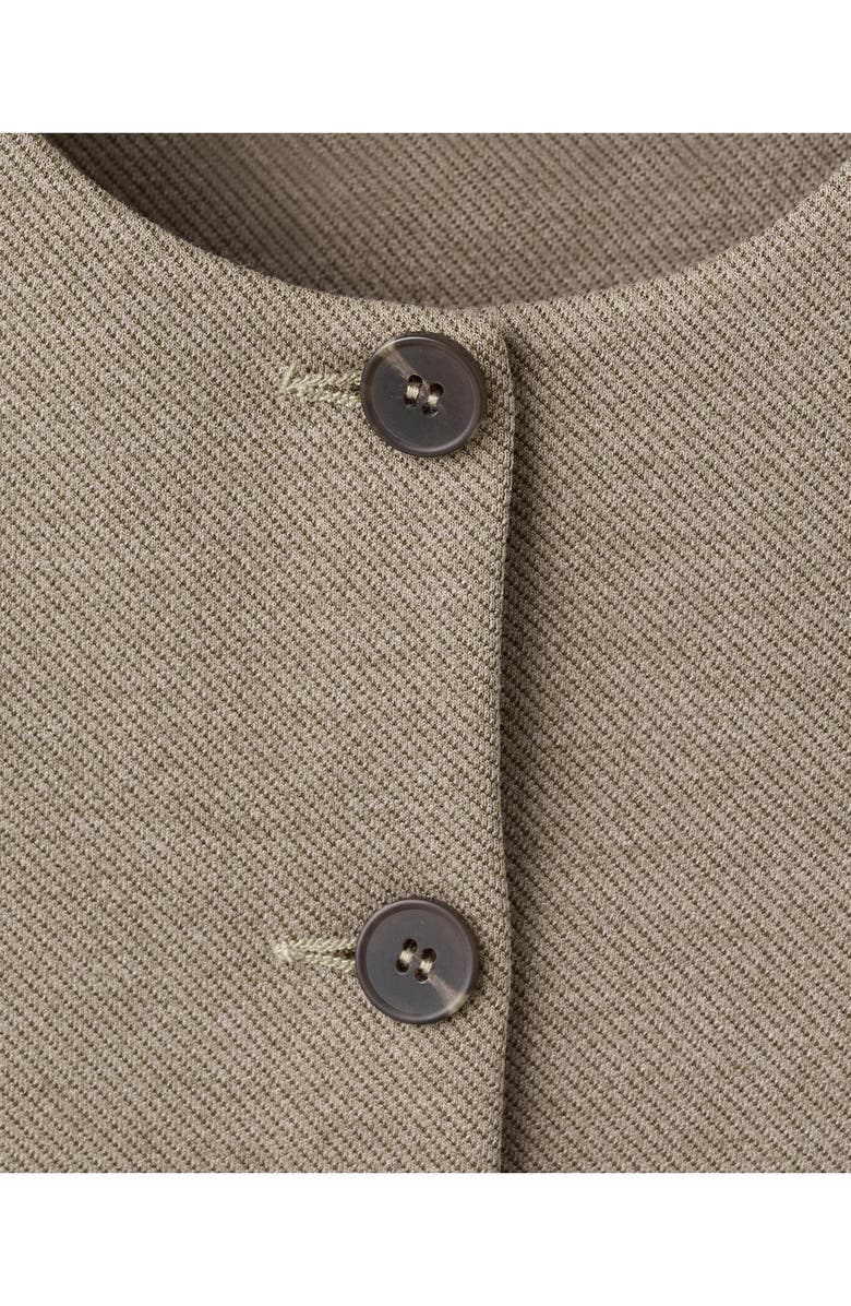 MANGO Fitted Vest, Alternate, color, Brown