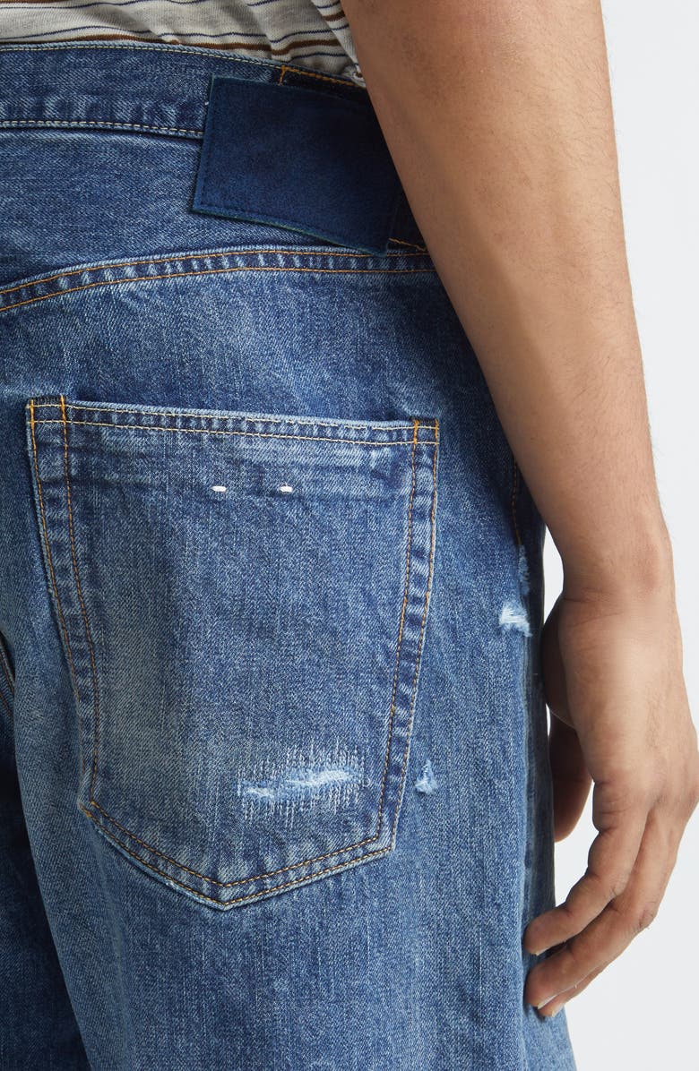 VISVIM Social Sculpture 01 Distressed Wide Leg Jeans, Alternate, color, Dmgd-46