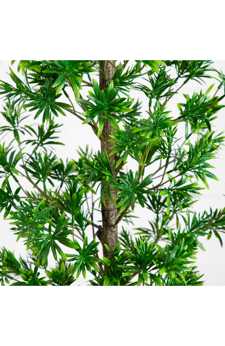 NEARLY NATURAL 4-ft UV Artificial Podocarpus Artificial Tree, Alternate, color, Green