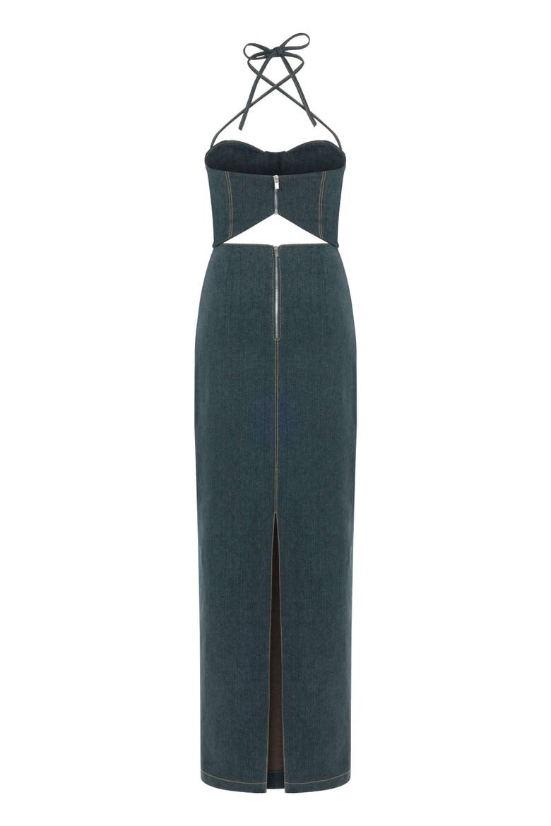 Monte Maxi Denim Dress, Alternate, color, Blue
