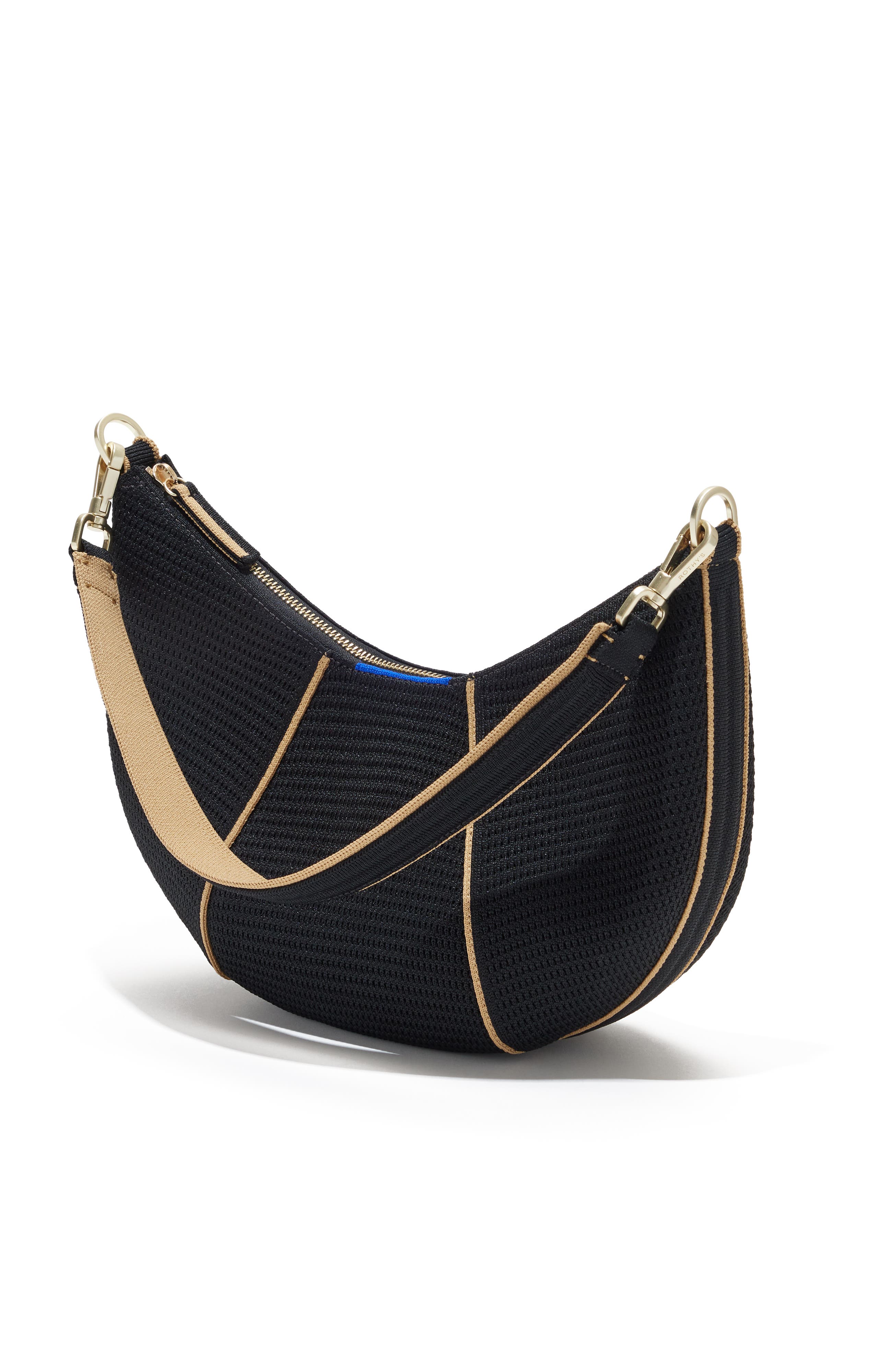 Rothy's The Crescent Bag, Alternate, color, Black