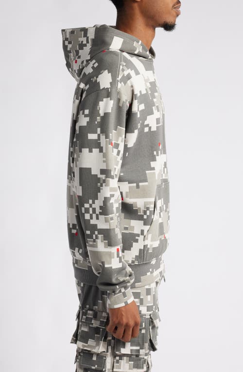 Icecream Digi Camo Pullover Hoodie In Wind Chime