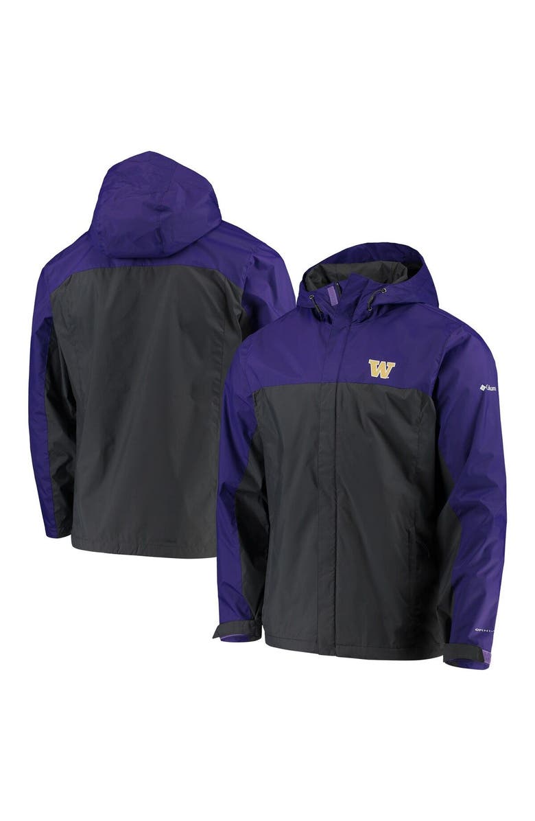 Columbia Men's Columbia Purple/Charcoal Washington Huskies Glennaker Storm Full-Zip Jacket, Main, color,