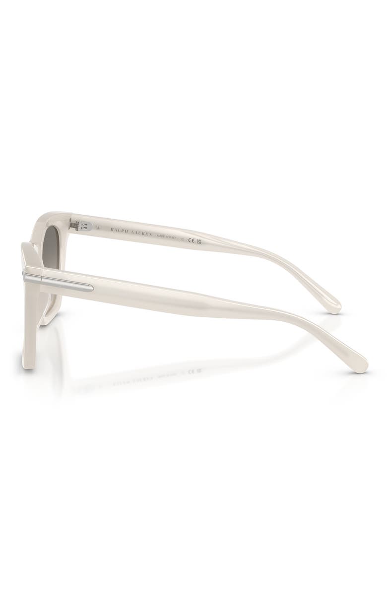 Ralph Lauren 54mm Square Sunglasses, Alternate, color, Opaline Milky / Grey Gradient