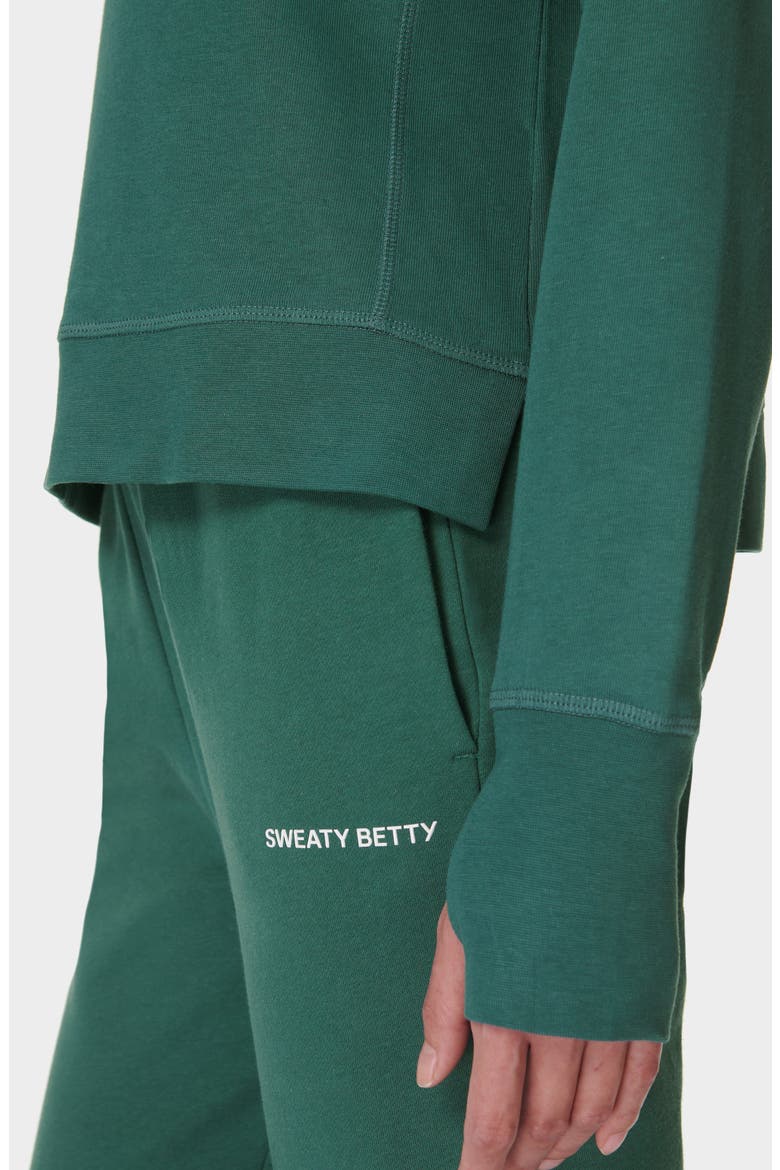 After Class Crop Sweatshirt, Alternate, color, GLADE GREEN