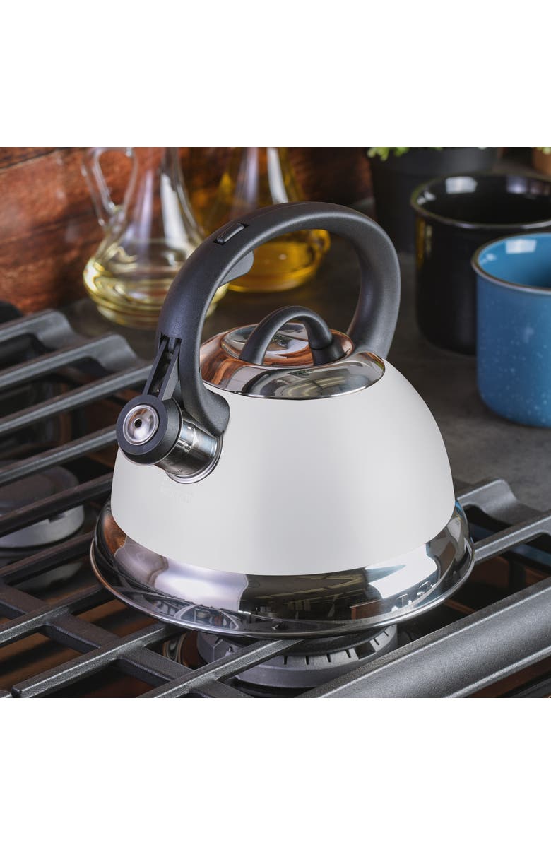 Mr. Coffee Flintshire 1.75 Quart Whistling Tea Kettle, Alternate, color, White