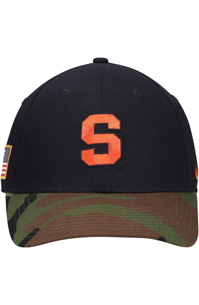 Nike Men's Nike Black/Camo Syracuse Orange Military Appreciation Legacy91 Adjustable Hat, Alternate, color, 
