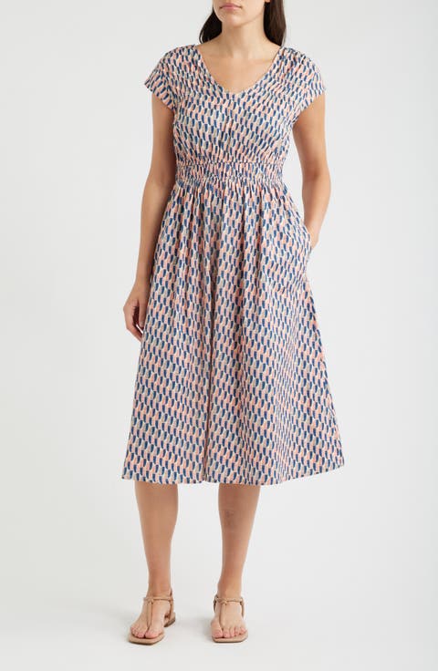Dierdre Print Midi Dress (Petite)