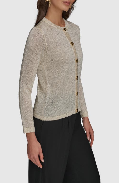 Shop Donna Karan New York Sequin Knit Cardigan