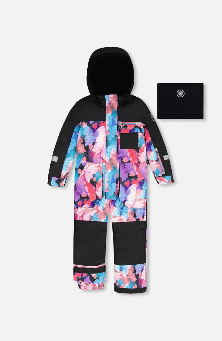 Deux par Deux One-Piece Play Snowsuit Butterfly, Alternate, color, 
