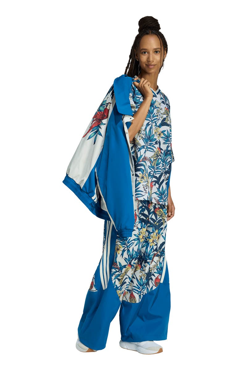 adidas x FARM Rio Premium Pants, Alternate, color, Dark Marine/Talc/ Gold