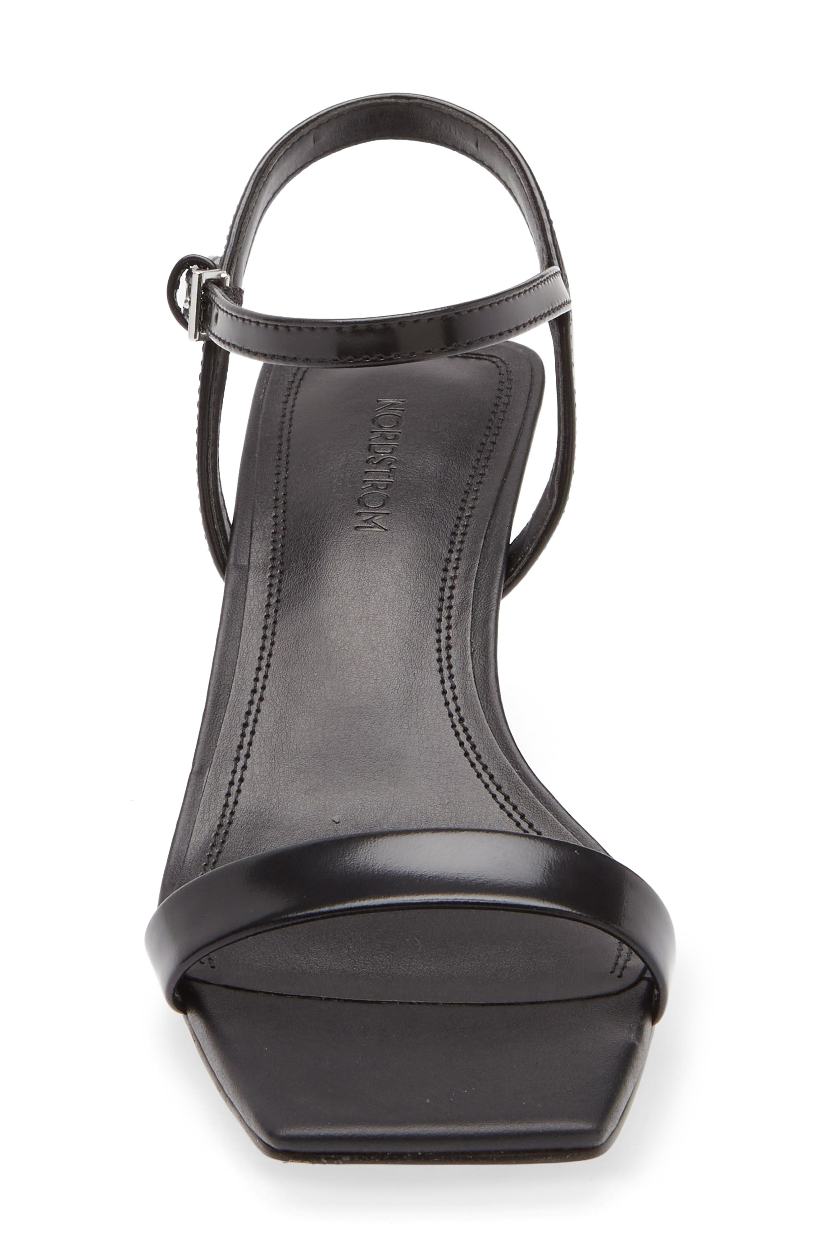 Nordstrom Sydney Ankle Strap Sandal, Alternate, color, Black