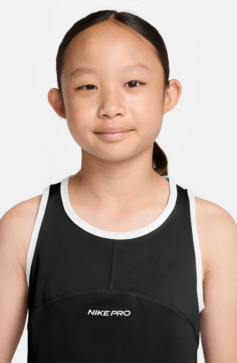 Nike Kids' Dri-FIT Tank Top, Alternate, color, 010 Black/White/White