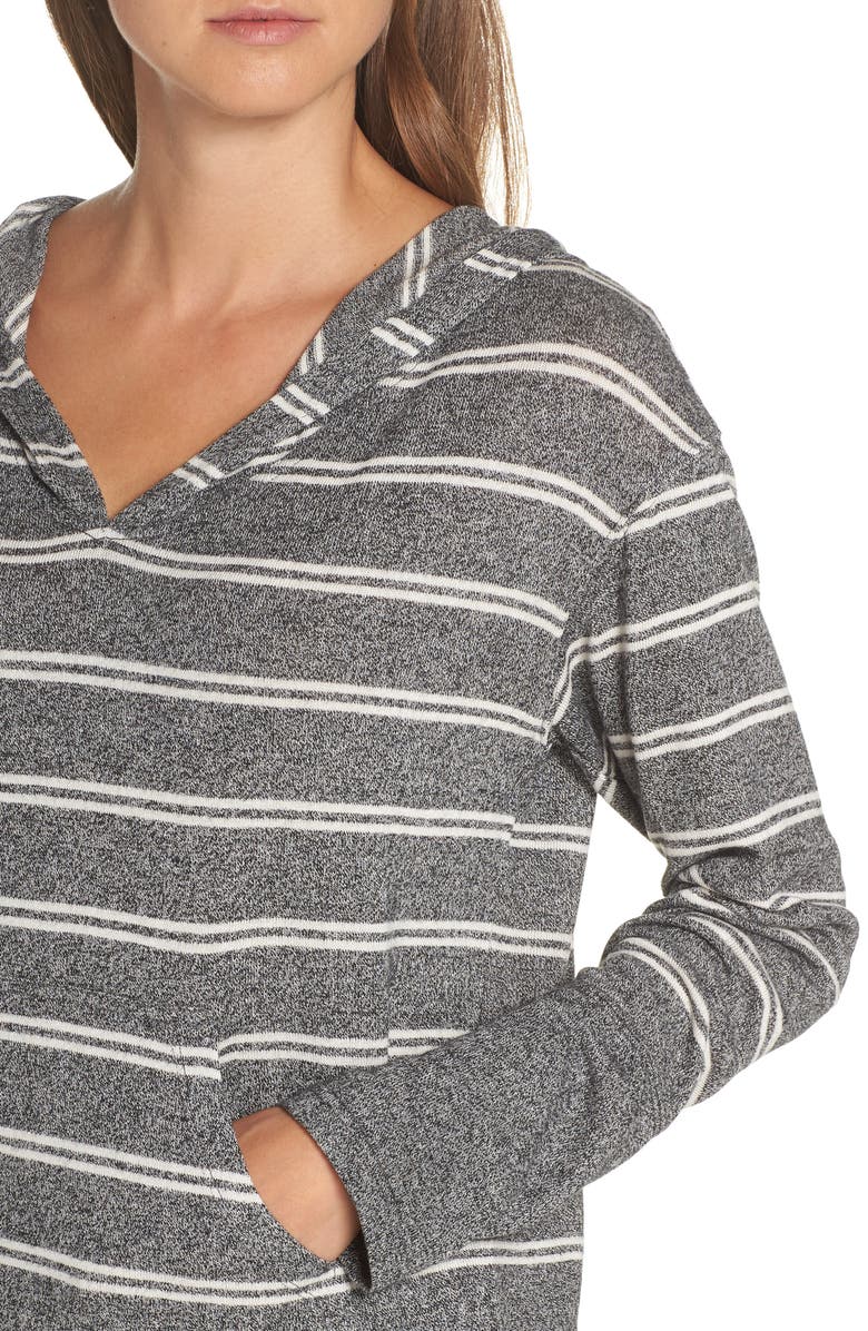 Felina Jenny Slub Knit Lounge Hoodie, Alternate, color, 