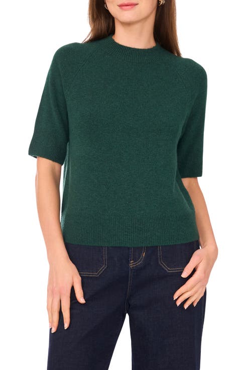 Crewneck Short Sleeve Sweater