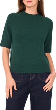 Vince Camuto Crewneck Short Sleeve Sweater