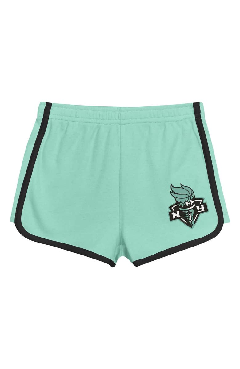 Outerstuff Toddler Outerstuff Mint New York Liberty Double Run T-Shirt & Shorts Set, Alternate, color,