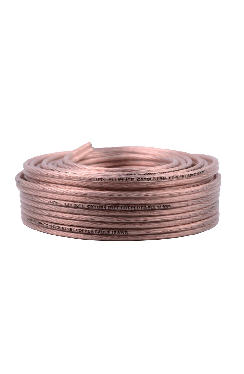 Fluance 12AWG 50ft Speaker Wire, Oxygen-free Copper Cable, for Hi-Fi Speakers, Main, color, Brown