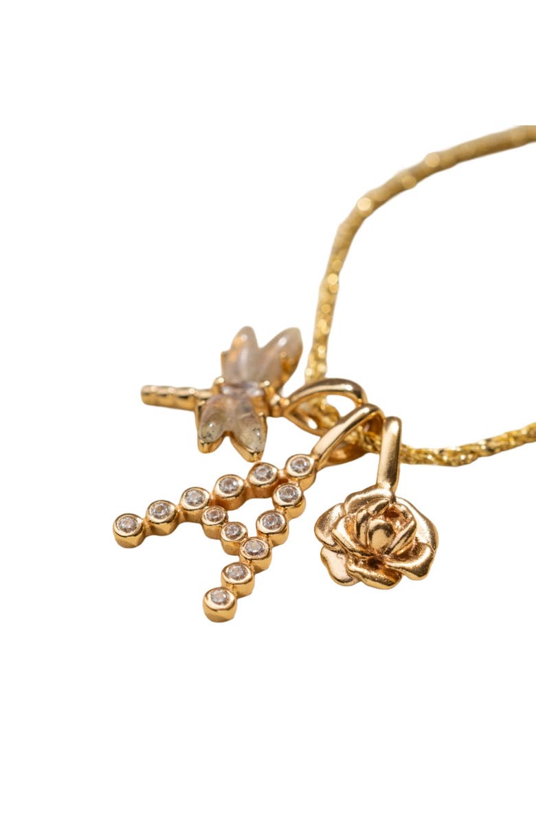 MADE BY MARY November Birth Flower Charm, Alternate, color, Silver