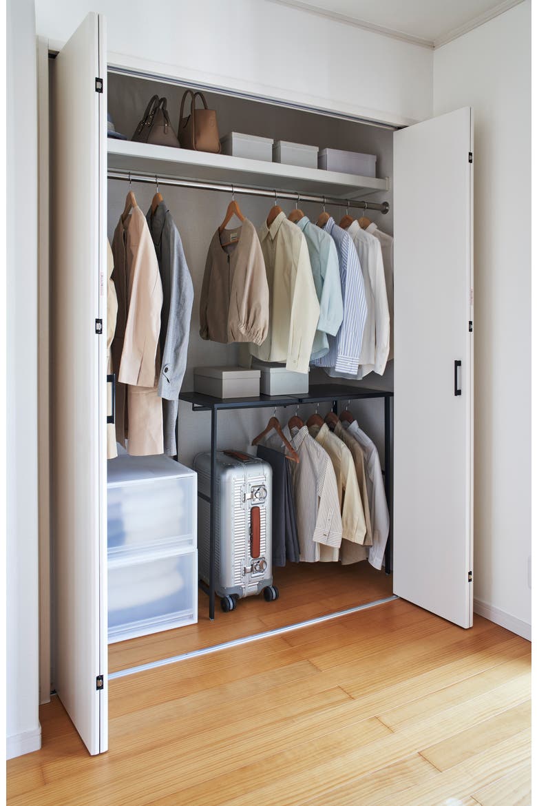 Suitcase Rack, Alternate, color, BLACK
