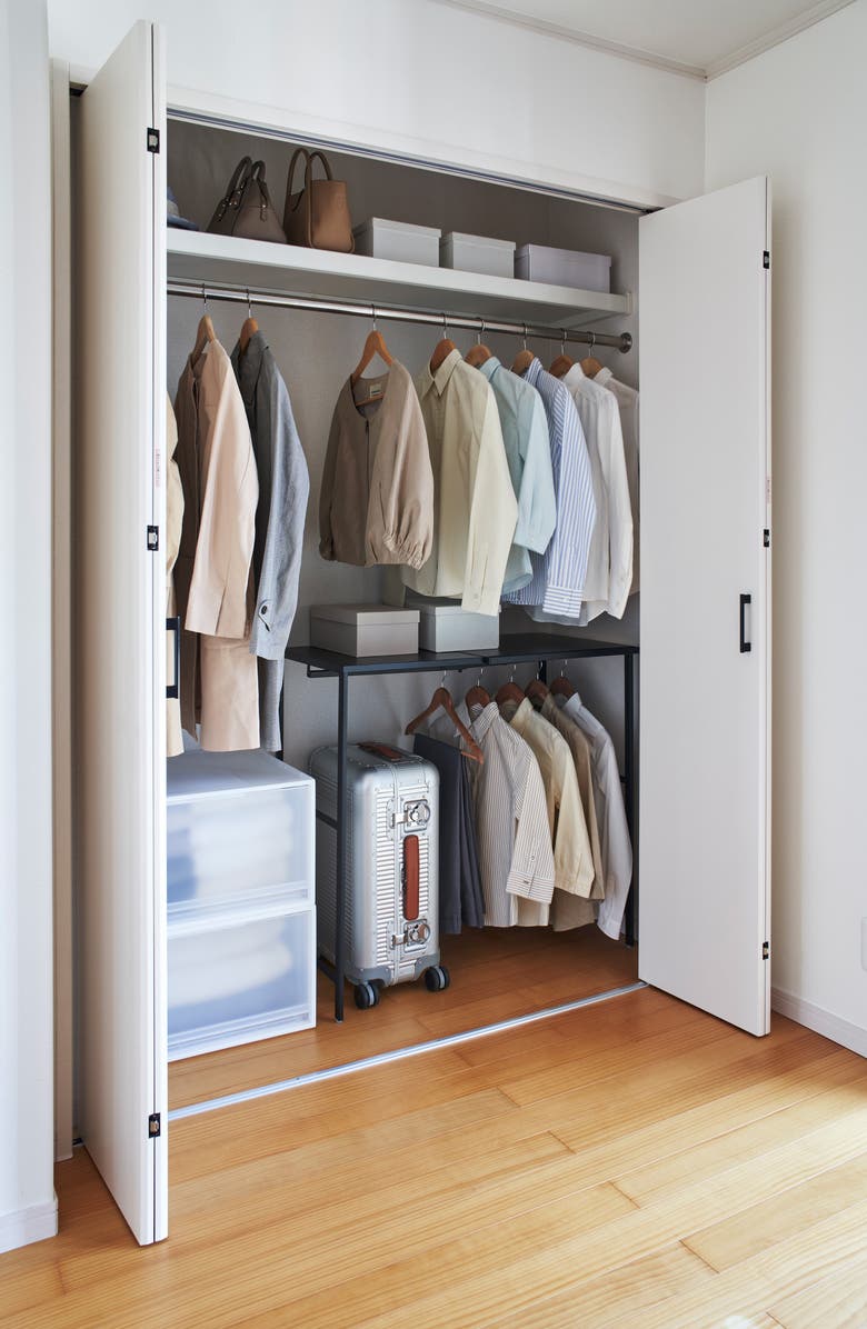 Yamazaki Suitcase Rack, Alternate, color, Black