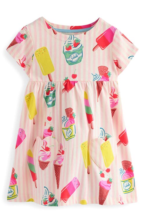 Mini Boden Kids' Confection Print Cotton Tunic Dress