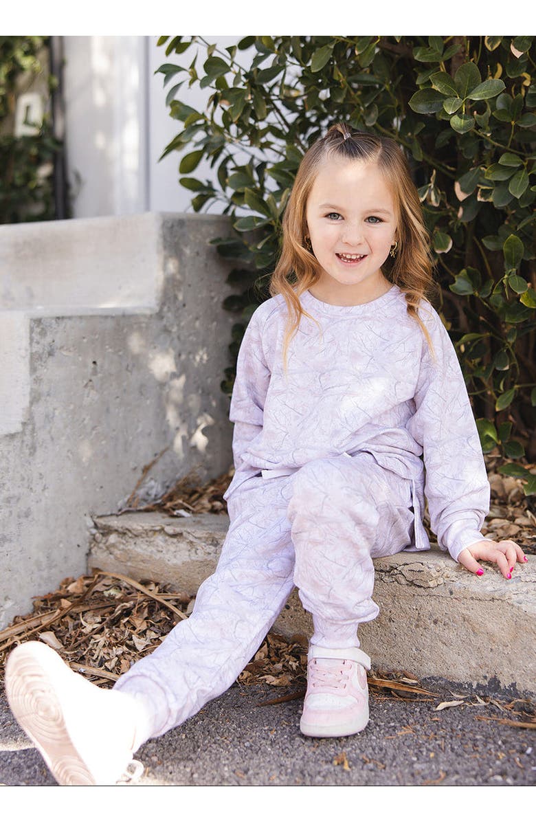 Charlie Lou Baby<sup>®</sup> Baby Sweatshirt and Jogger Set, Alternate, color, White Oak Camo