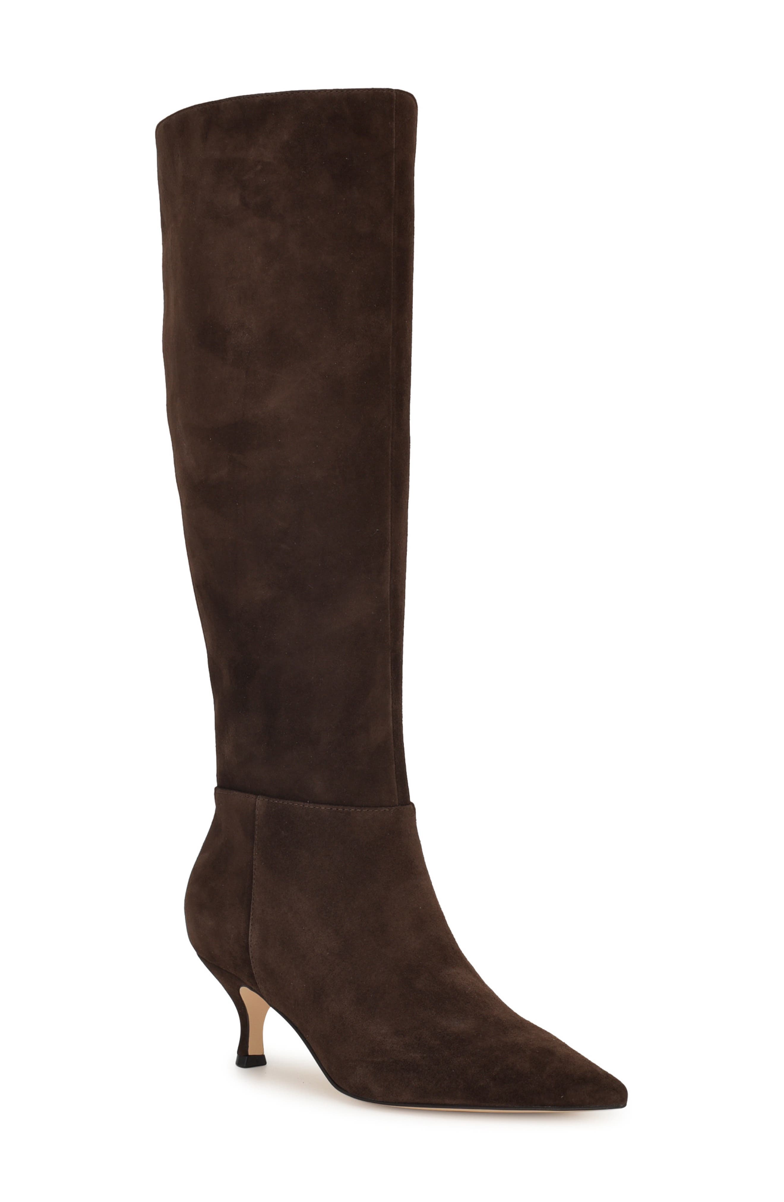 Somas Knee High Boot, Main, color, DARK BROWN