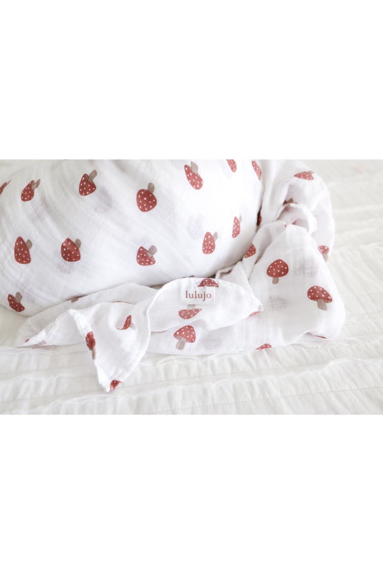 Cotton Muslin Swaddle, Alternate, color, Peaches