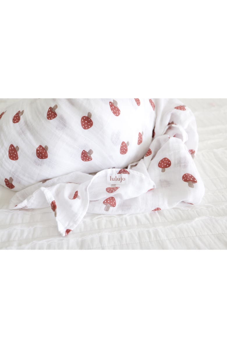 Lulujo Cotton Muslin Swaddle, Alternate, color, Peaches