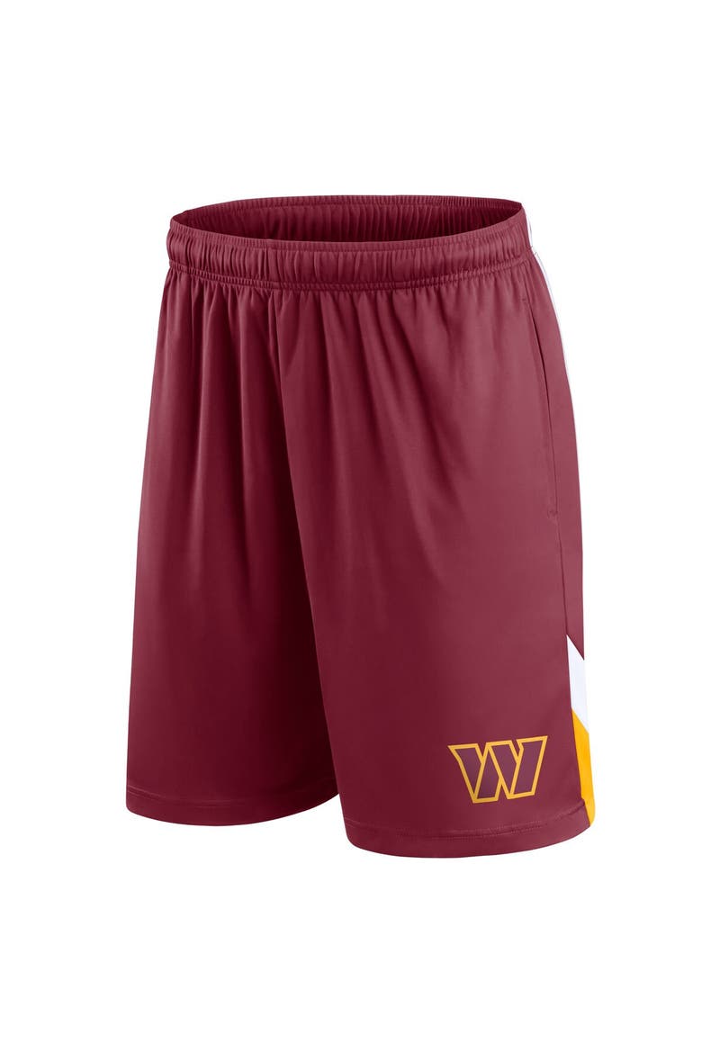 Men's Fanatics Branded Burgundy Washington Commanders Slice Shorts, Alternate, color, Burgundy