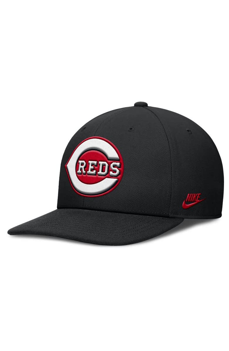 Nike Men's Nike Black Cincinnati Reds Pro Performance Snapback Hat, Alternate, color, Black