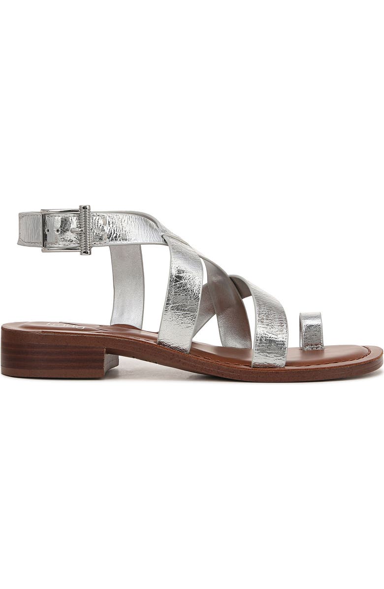 Franco Sarto Ina Toe Loop Sandal, Alternate, color, Silver