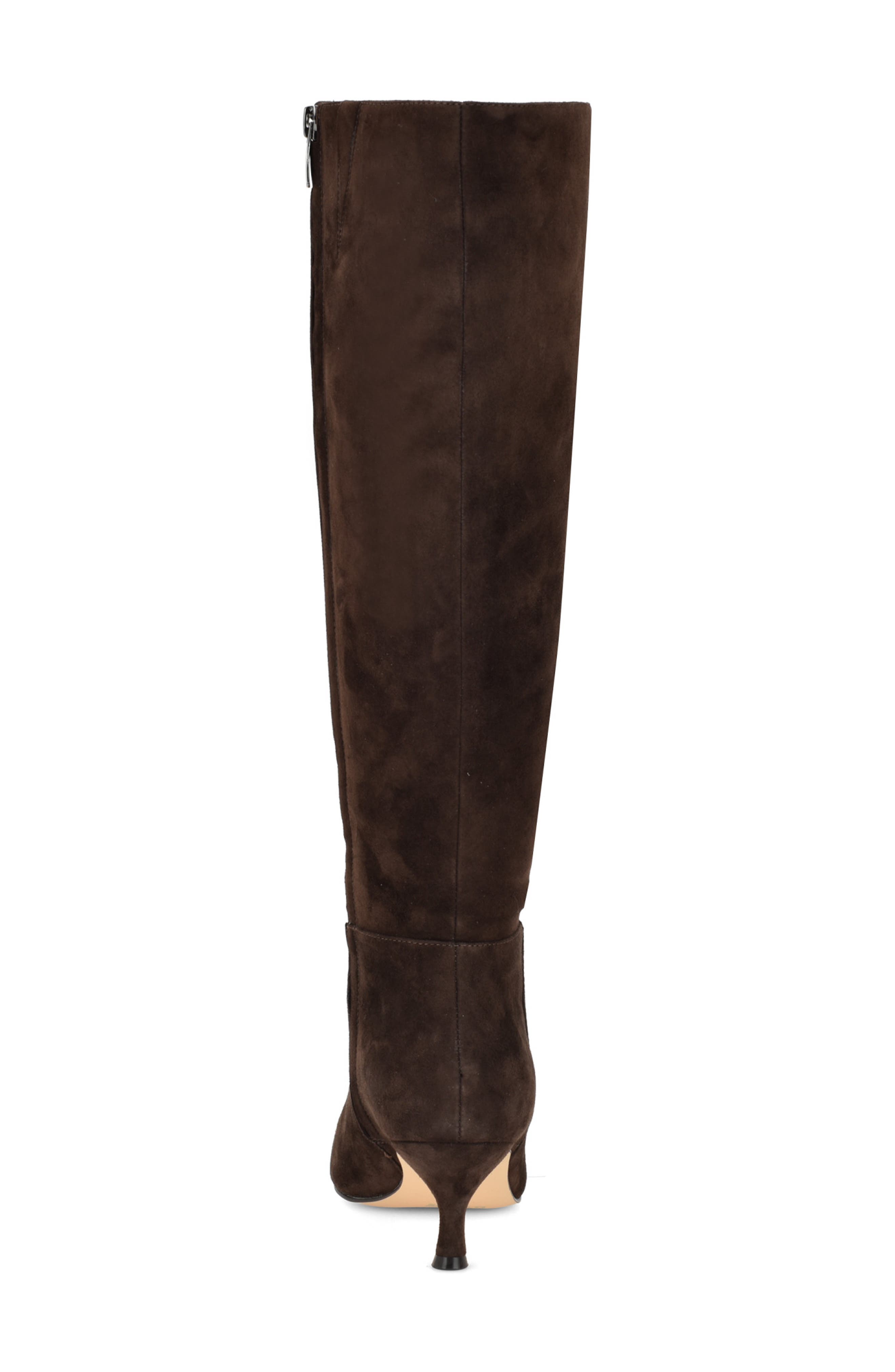 Somas Knee High Boot, Alternate, color, DARK BROWN SUEDE